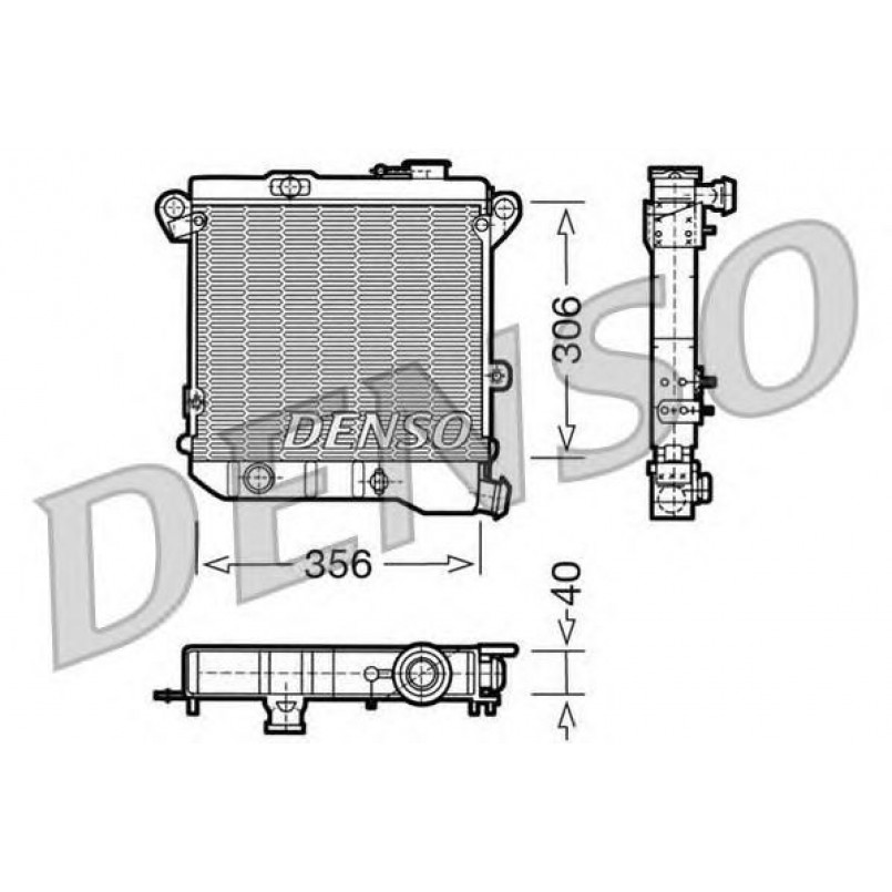 DRM04001  DENSO - Радіатор охолодження