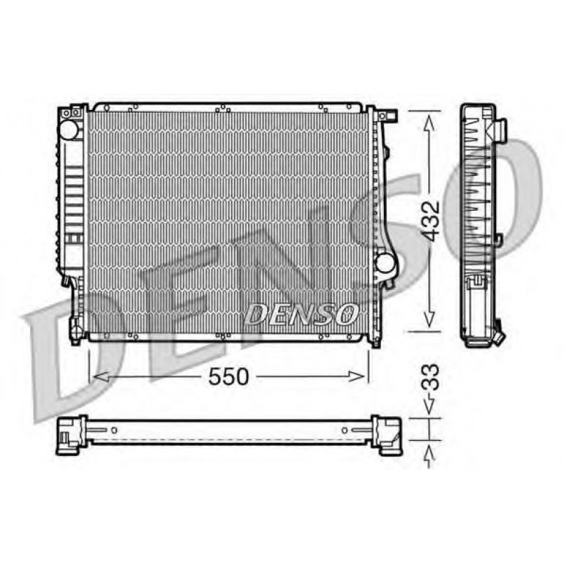 DRM05023  DENSO - Радіатор охолодження