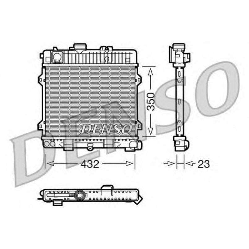 DRM05024  DENSO - Радіатор охолодження