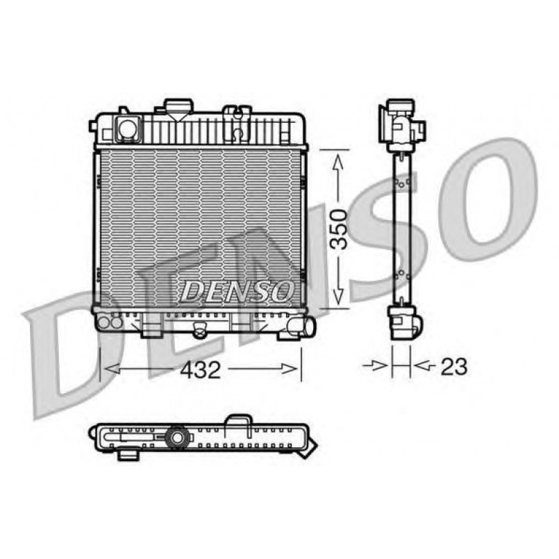 DRM05026  DENSO - Радіатор охолодження