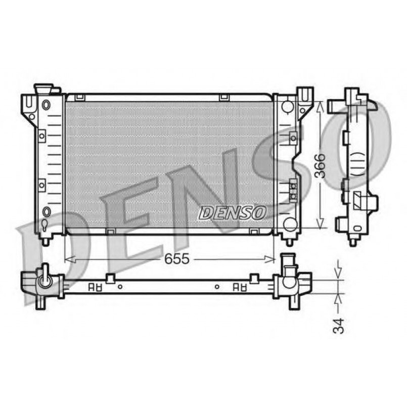 DRM06010  DENSO - Радіатор охолодження