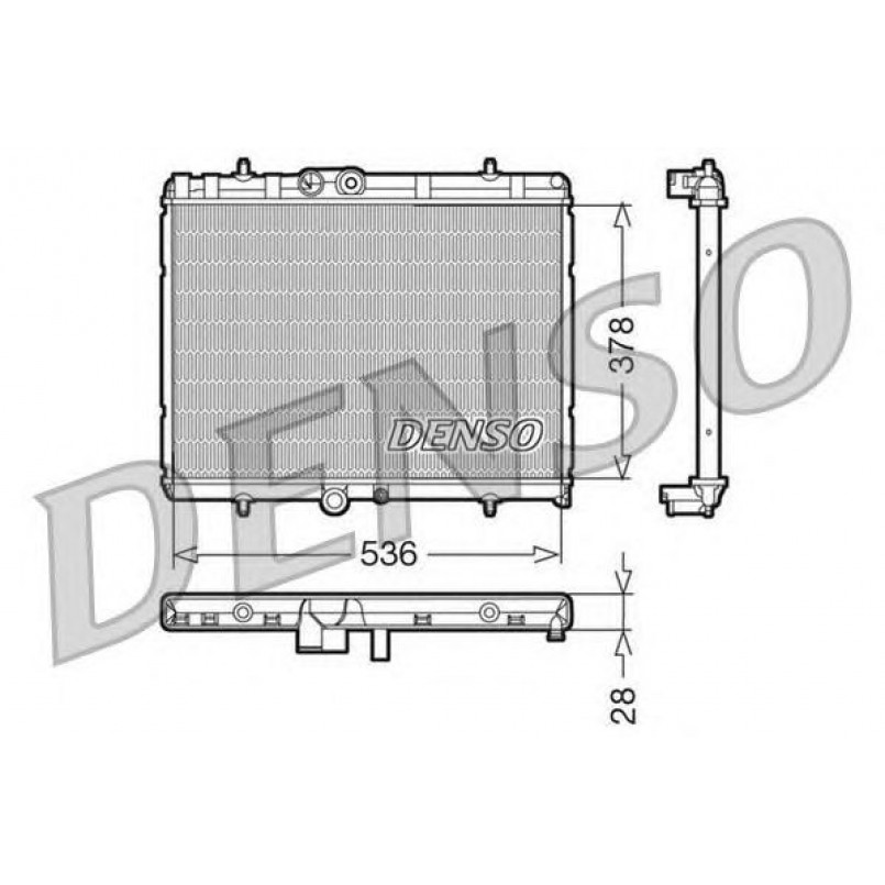 DRM07015  DENSO - Радіатор охолодження