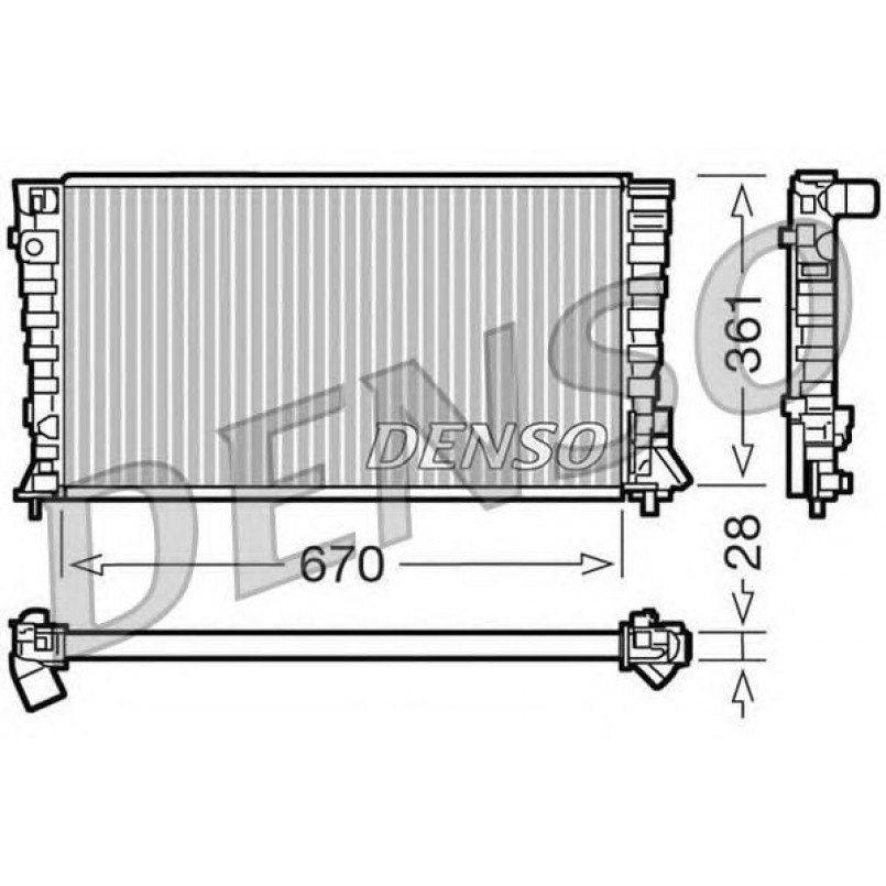DRM07020  DENSO - Радіатор охолодження