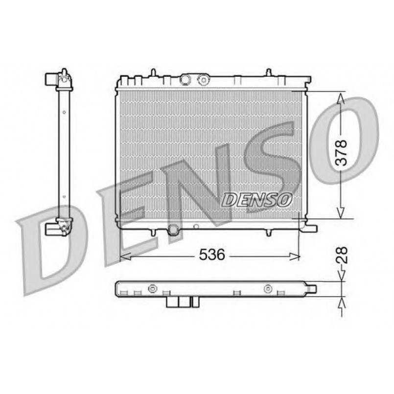 DRM07021  DENSO - Радіатор охолодження