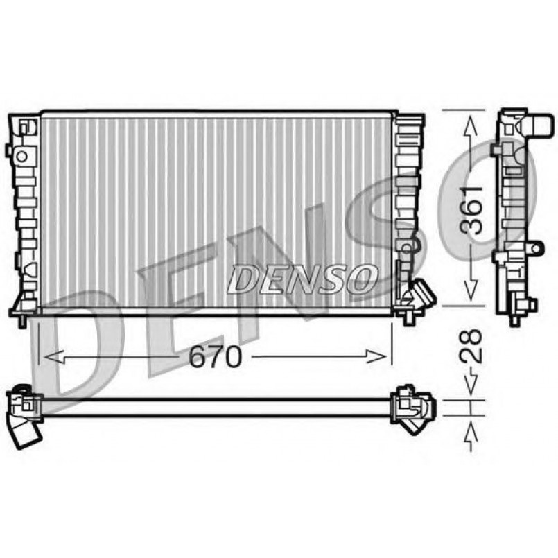 DRM07030  DENSO - Радіатор охолодження