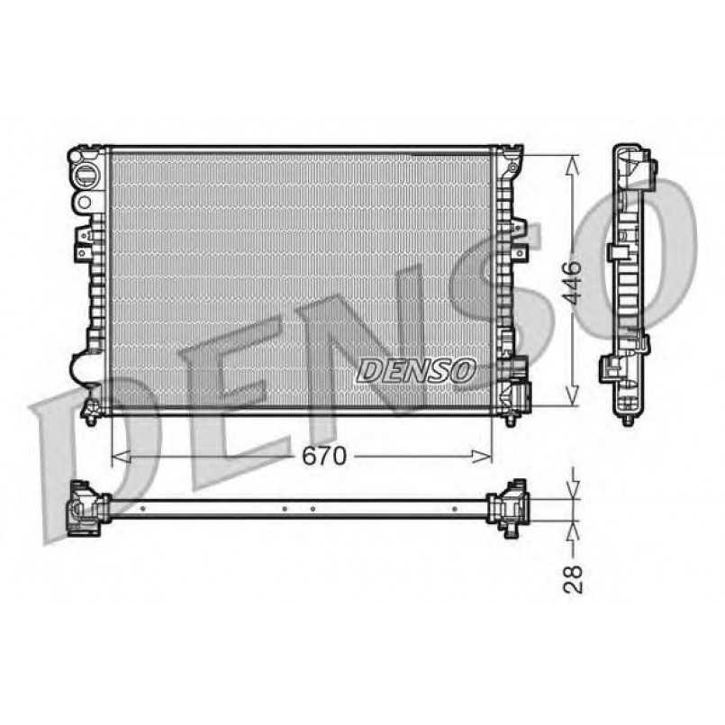 DRM07050  DENSO - Радіатор охолодження