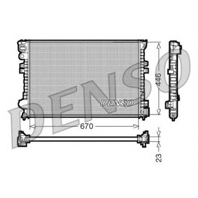 DRM07055  DENSO - Радіатор охолодження