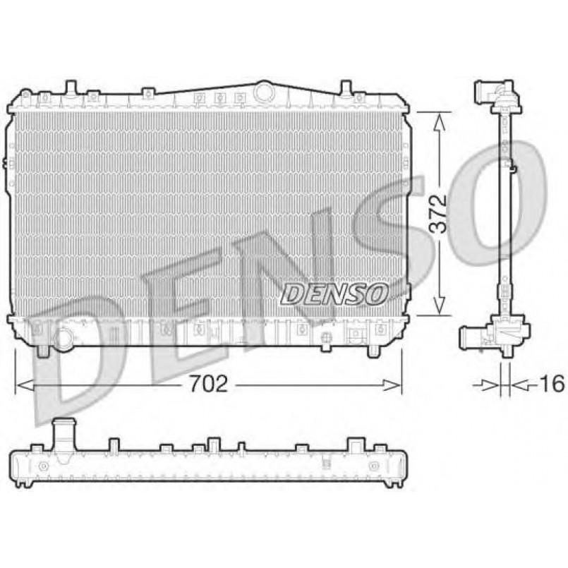 DRM08004  DENSO - Радіатор охолодження
