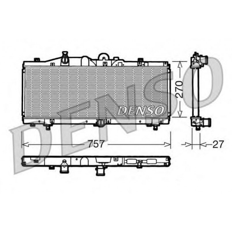 DRM09010  DENSO - Радіатор охолодження