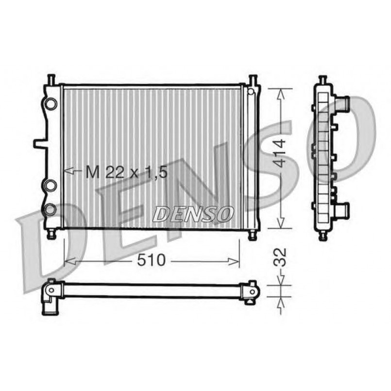 DRM09024  DENSO - Радіатор охолодження