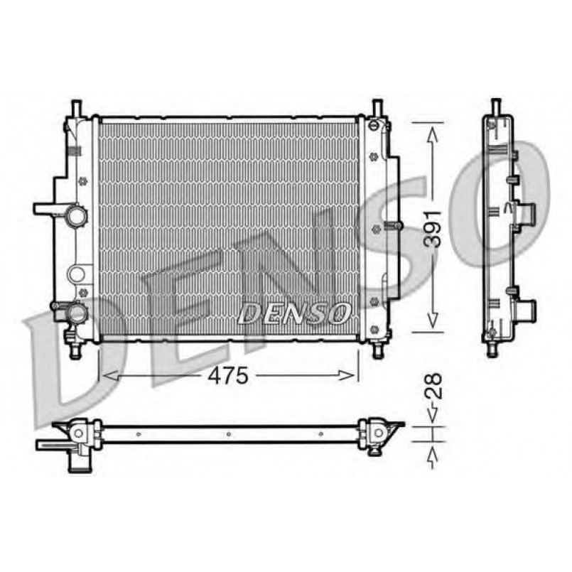 DRM09036  DENSO - Радіатор охолодження
