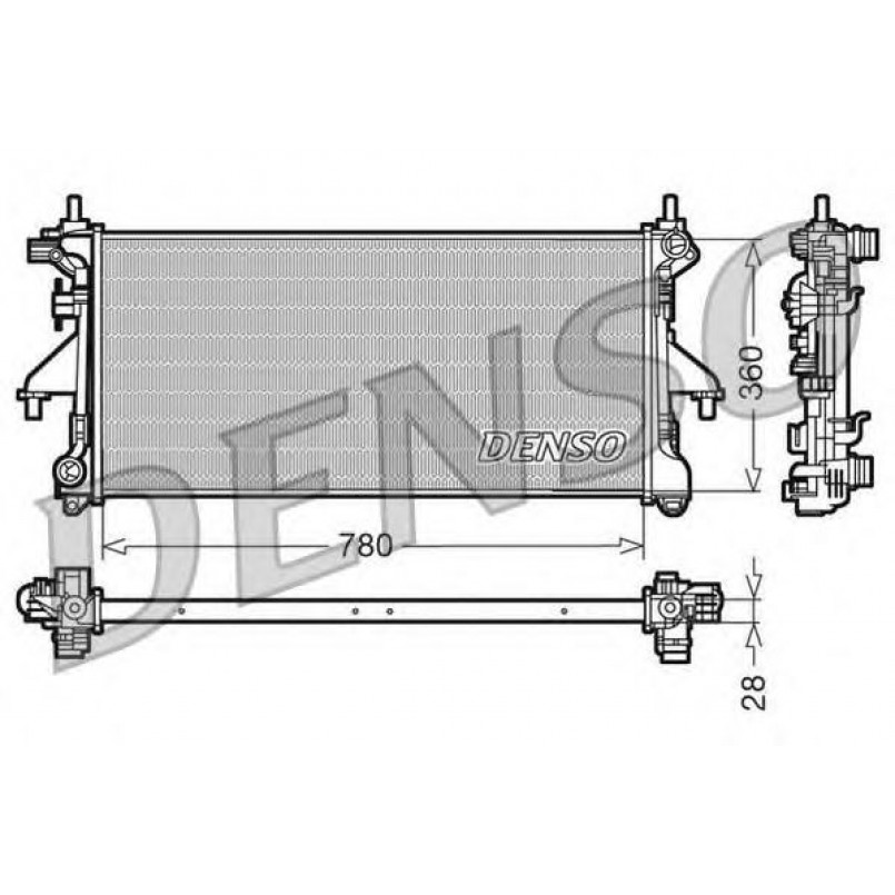 DRM09079  DENSO - Радіатор охолодження