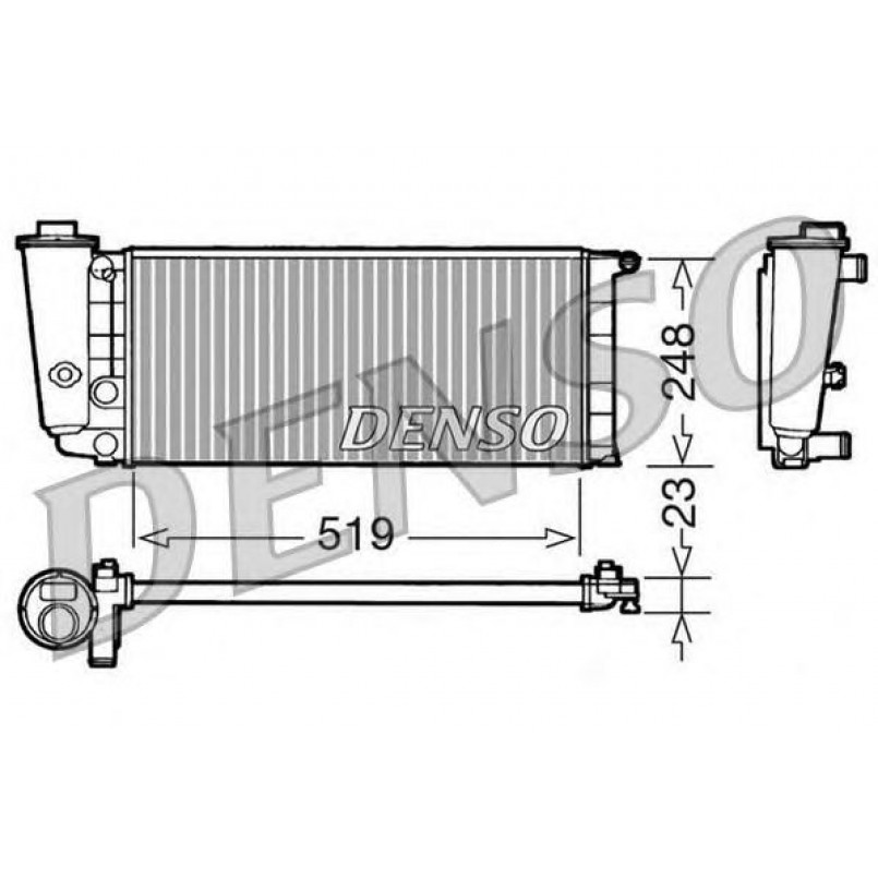 DRM09080  DENSO - Радіатор охолодження