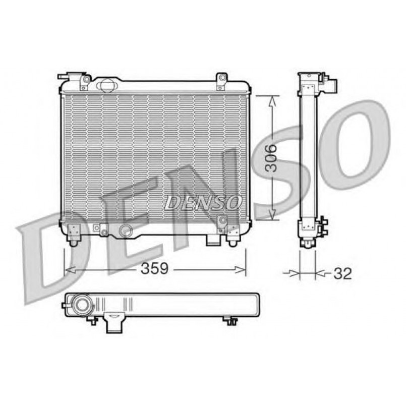 DRM09082  DENSO - Радіатор охолодження