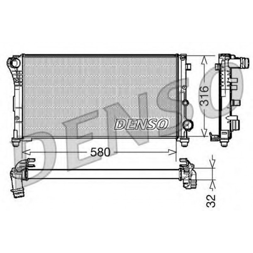 DRM09084  DENSO - Радіатор охолодження