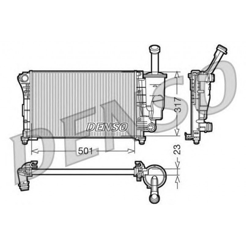 DRM09086  DENSO - Радіатор охолодження