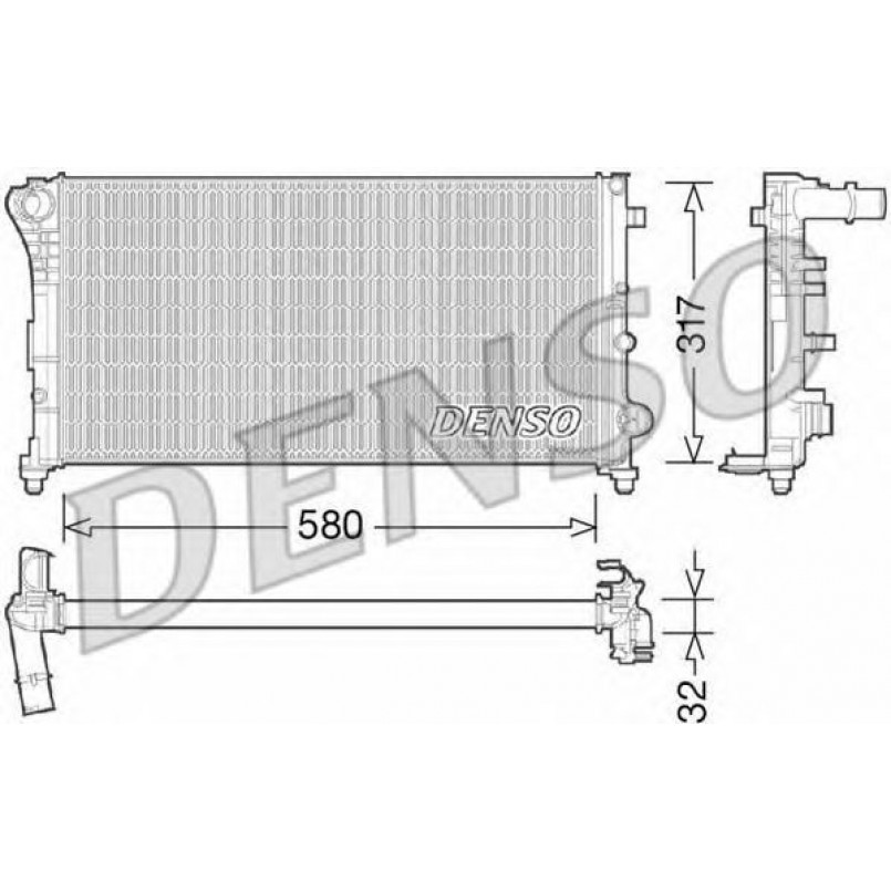 DRM09089  DENSO - Радіатор охолодження