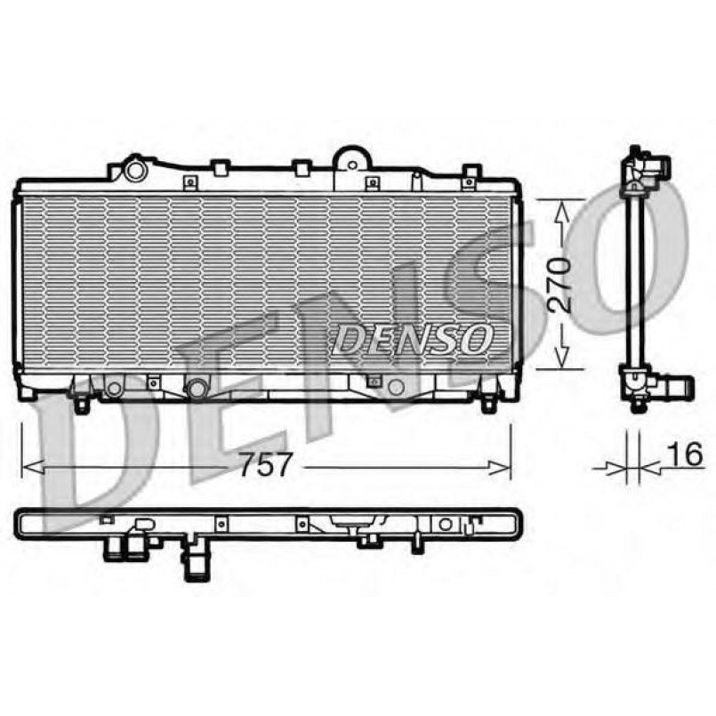 DRM09090  DENSO - Радіатор охолодження