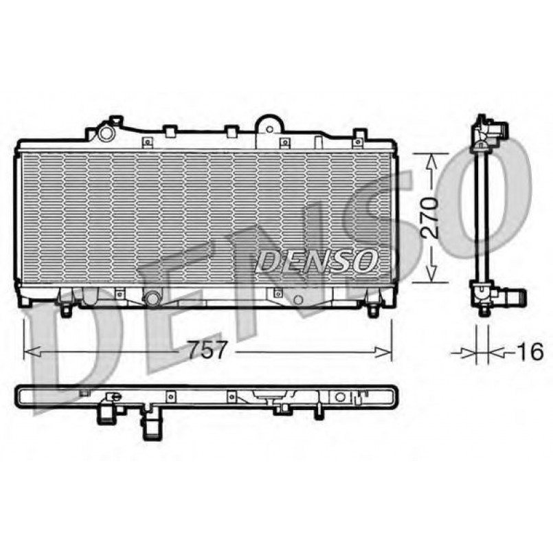 DRM09092  DENSO - Радіатор охолодження