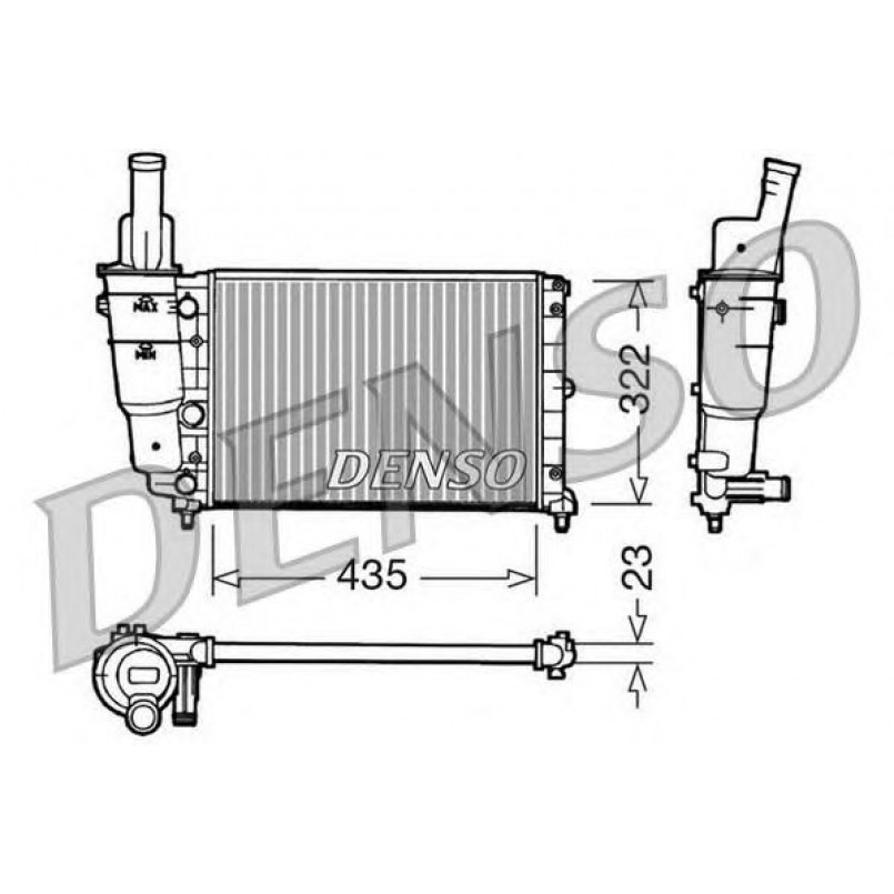 DRM09095  DENSO - Радіатор охолодження