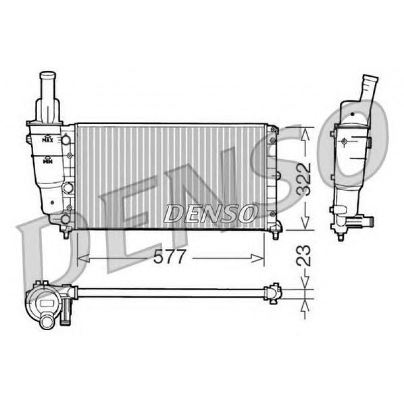 DRM09096  DENSO - Радіатор охолодження
