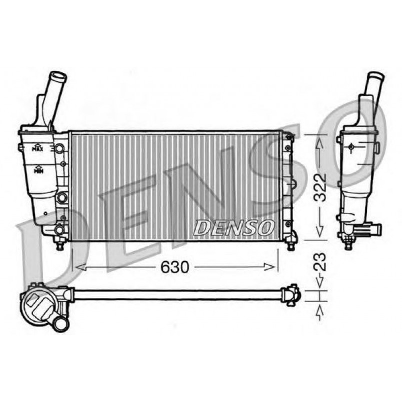 DRM09097  DENSO - Радіатор охолодження