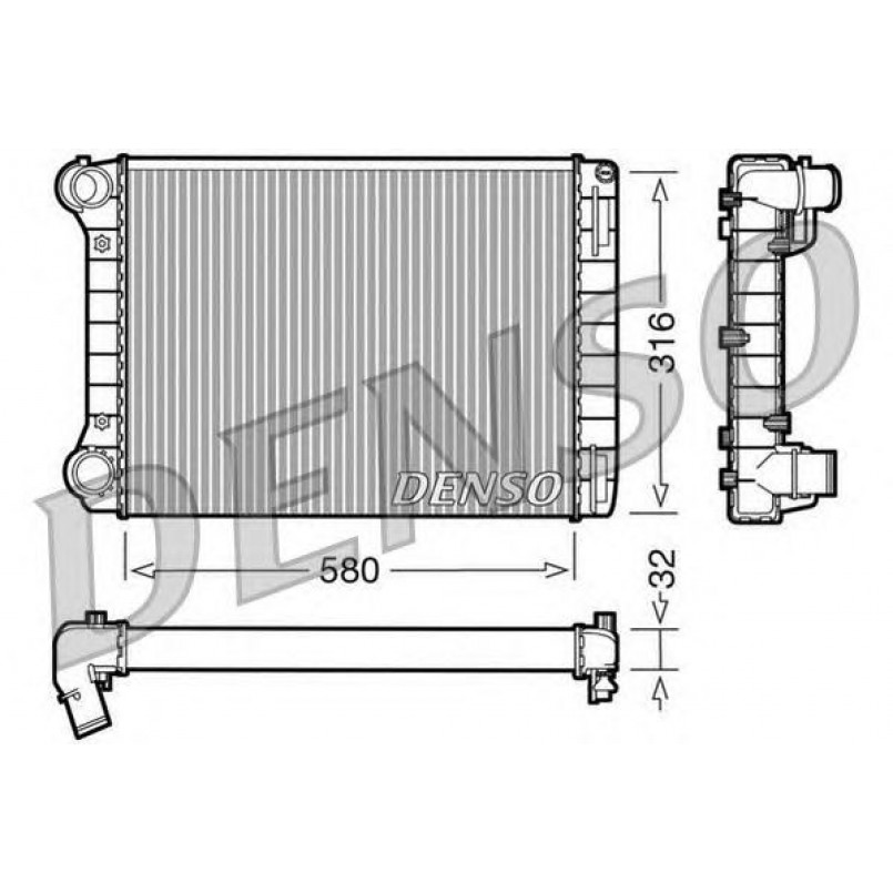 DRM09101  DENSO - Радіатор охолодження