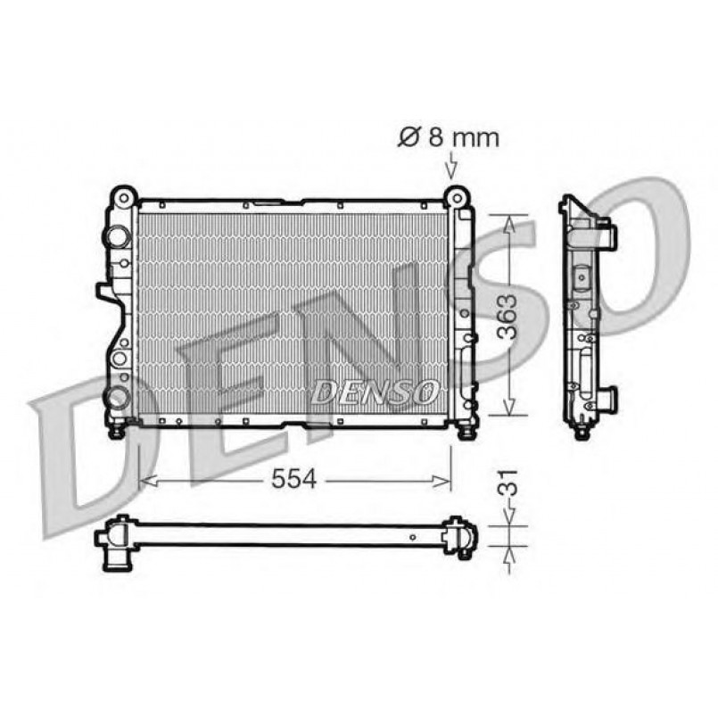 DRM09130  DENSO - Радіатор охолодження