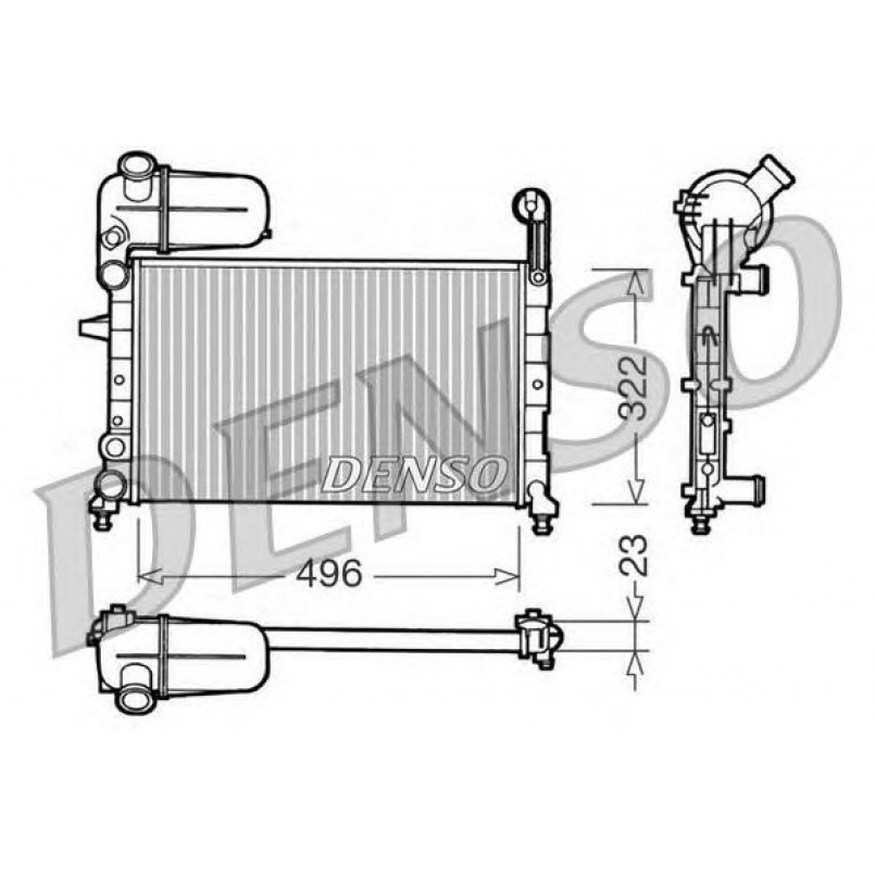 DRM09133  DENSO - Радіатор охолодження