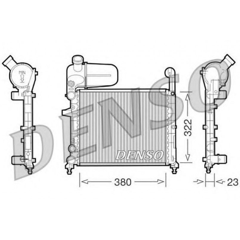 DRM09134  DENSO - Радіатор охолодження