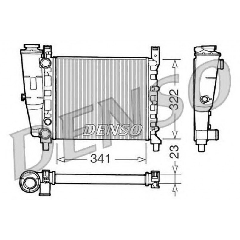DRM09141  DENSO - Радіатор охолодження