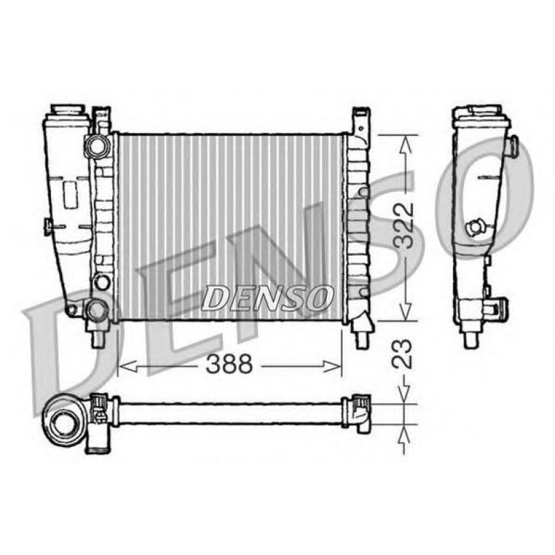 DRM09142  DENSO - Радіатор охолодження