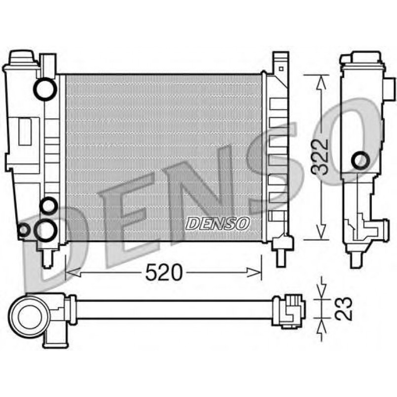 DRM09144  DENSO - Радіатор охолодження