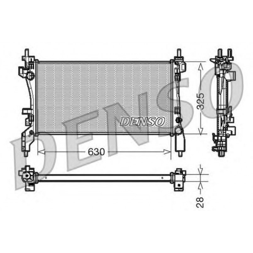 DRM09173  DENSO - Радіатор охолодження
