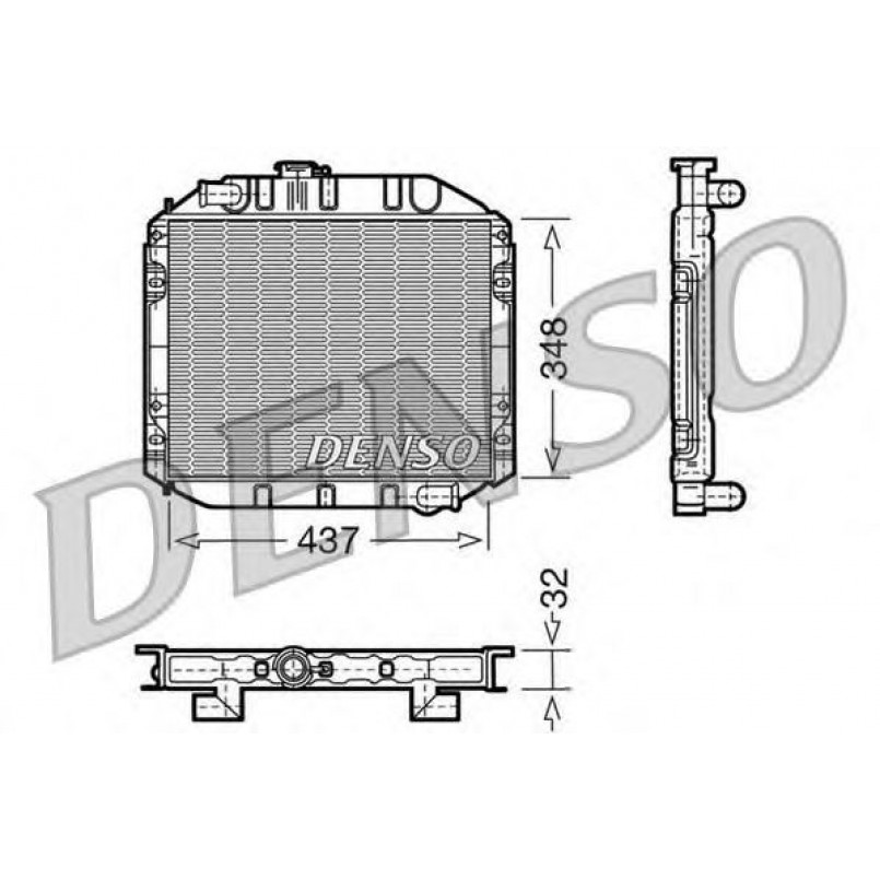 DRM10001  DENSO - Радіатор охолодження