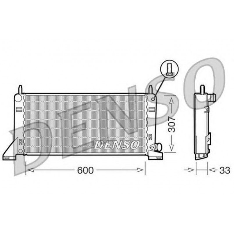 DRM10020  DENSO - Радіатор охолодження