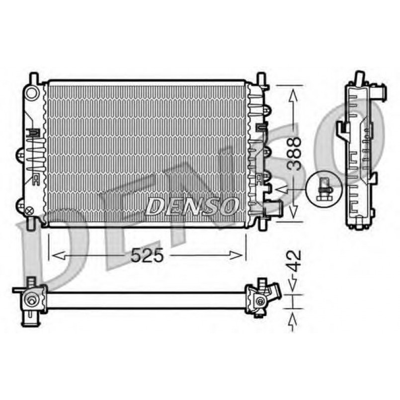 DRM10026  DENSO - Радіатор охолодження