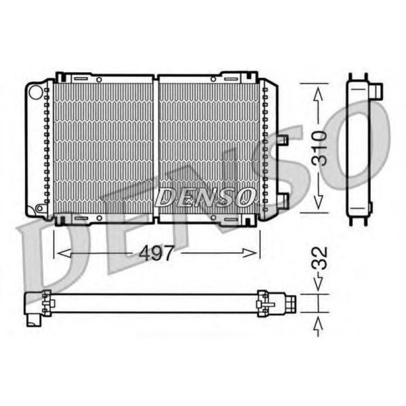 DRM10031  DENSO - Радіатор охолодження