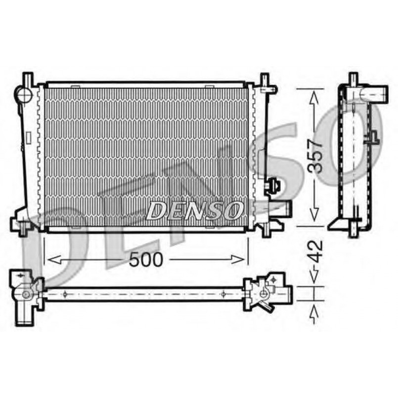 DRM10040  DENSO - Радіатор охолодження
