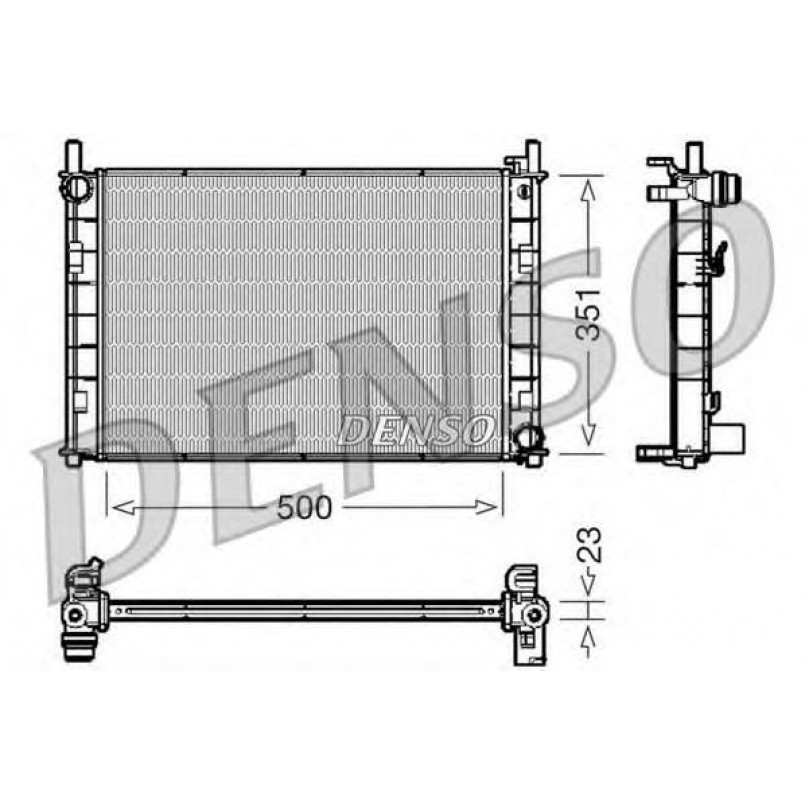 DRM10045  DENSO - Радіатор охолодження