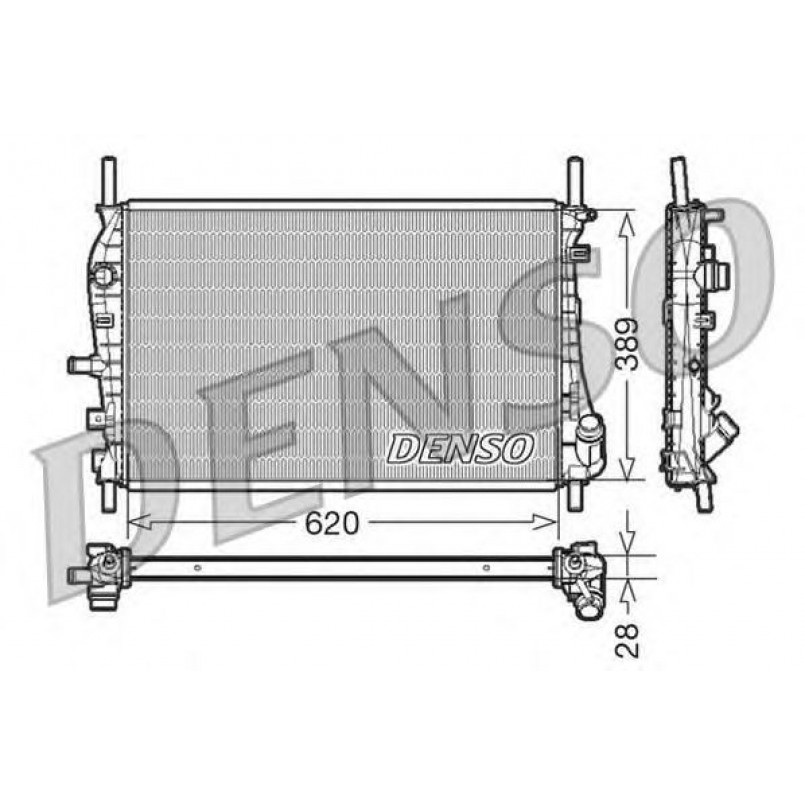 DRM10073  DENSO - Радіатор охолодження