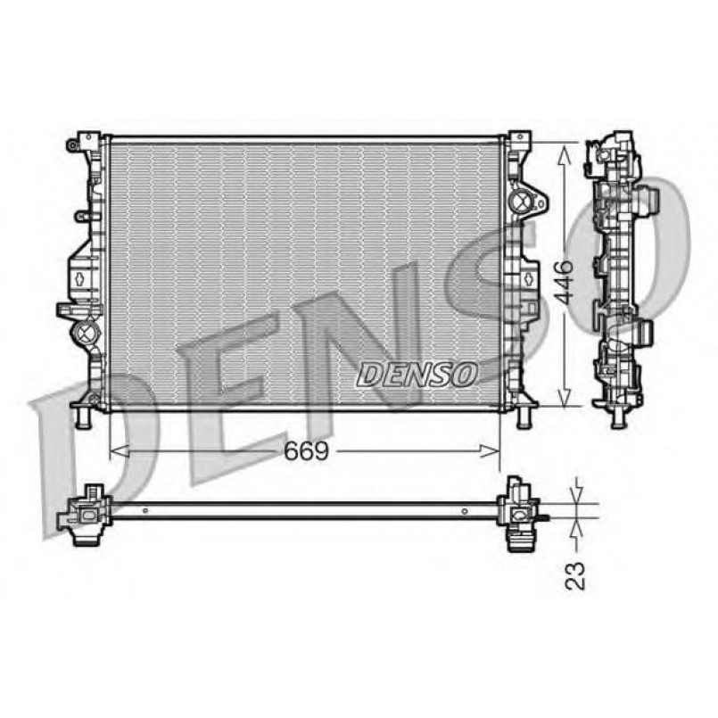 DRM10077  DENSO - Радіатор охолодження