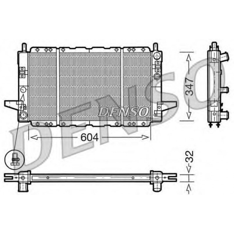 DRM10086  DENSO - Радіатор охолодження