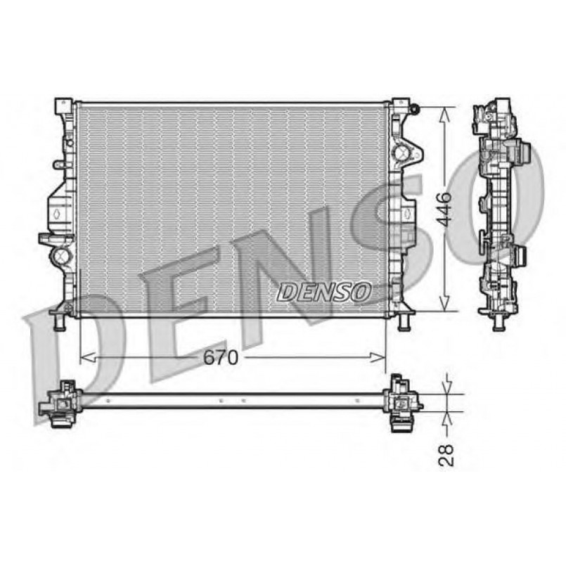 DRM10088  DENSO - Радіатор охолодження