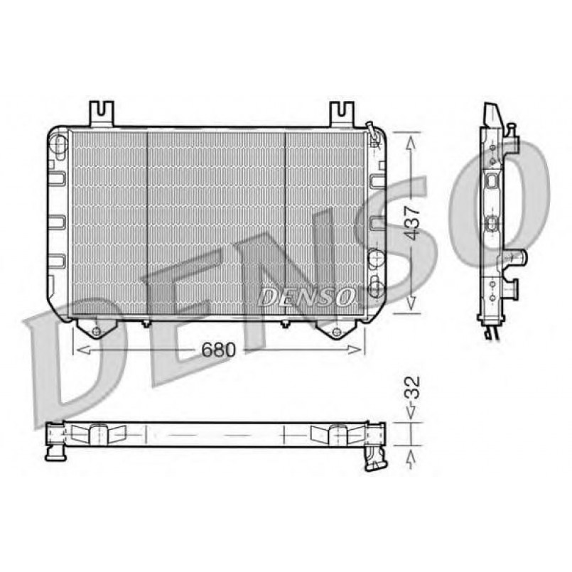 DRM10093  DENSO - Радіатор охолодження