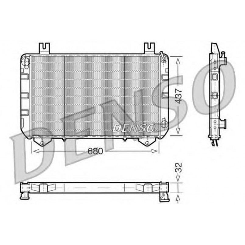 DRM10094  DENSO - Радіатор охолодження
