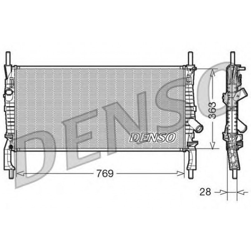 DRM10106  DENSO - Радіатор охолодження