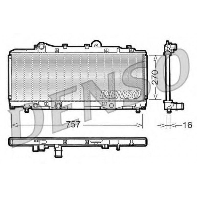 DRM13001  DENSO - Радіатор охолодження