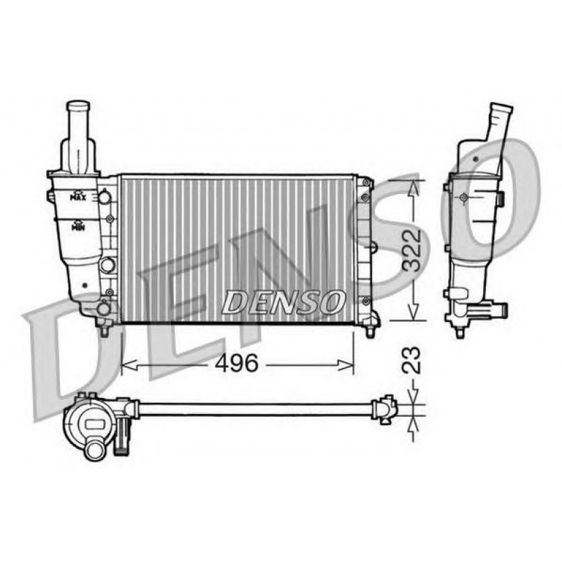 DRM13003  DENSO - Радіатор охолодження