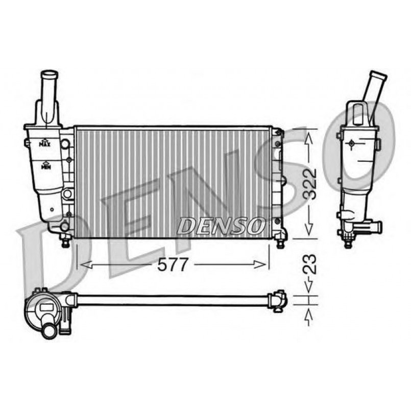 DRM13004  DENSO - Радіатор охолодження